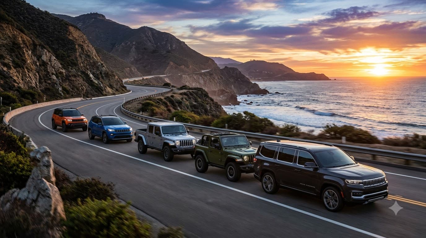 Jeep modern lineup